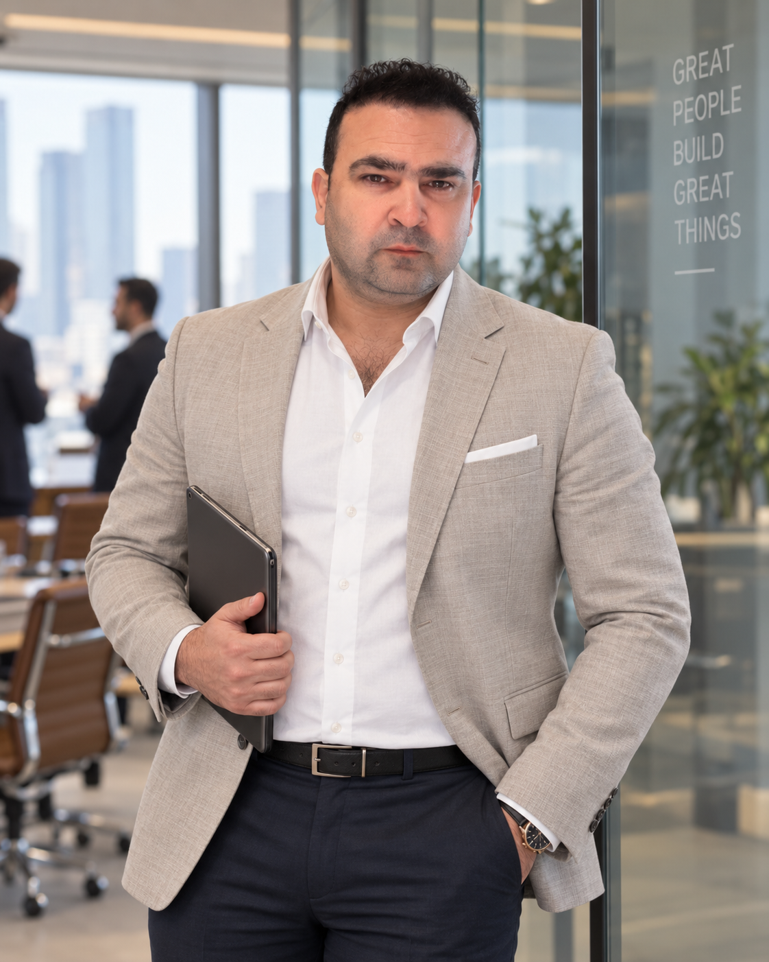 ITERAQ founder in the executive office