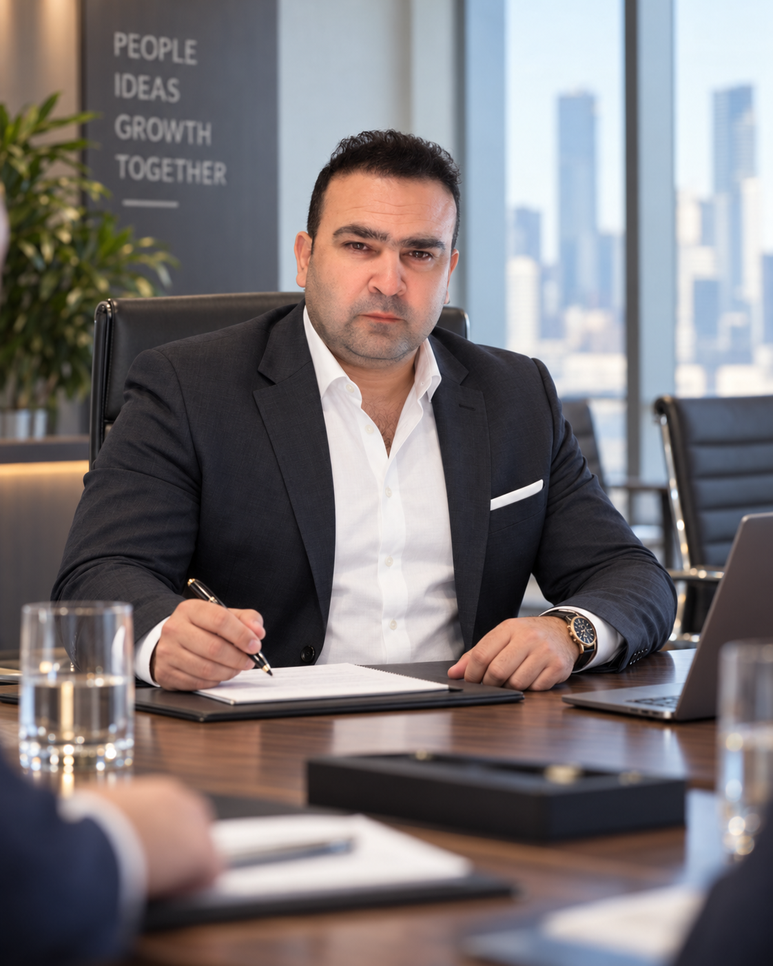 ITERAQ founder in the boardroom